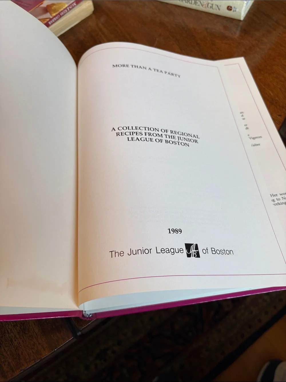More Than a Tea Party Cookbook - The Junior League of Boston